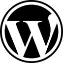 Logo wordpress negro
